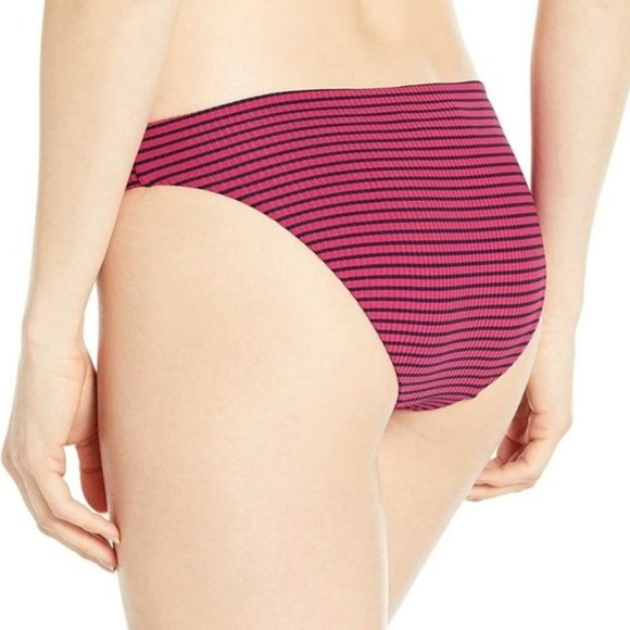 New Seafolly Womens 10 Large Go Overboard Hipster Bikini Bottoms Striped - Picture 2 of 2
